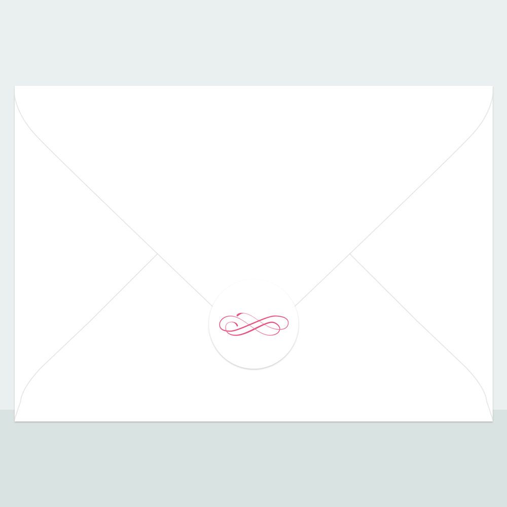 Formal Typography Bespoke - Envelope Seal - Pack of 70