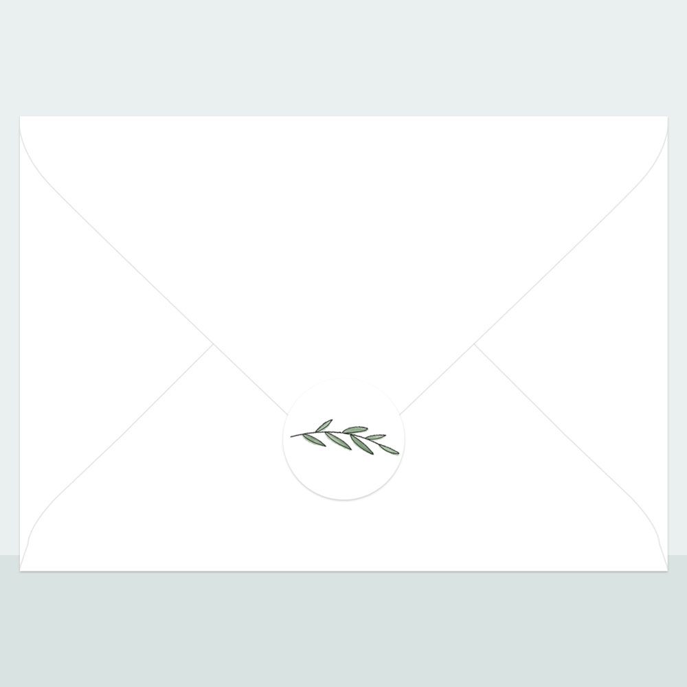 Simple Stem - Envelope Seal - Pack of 70