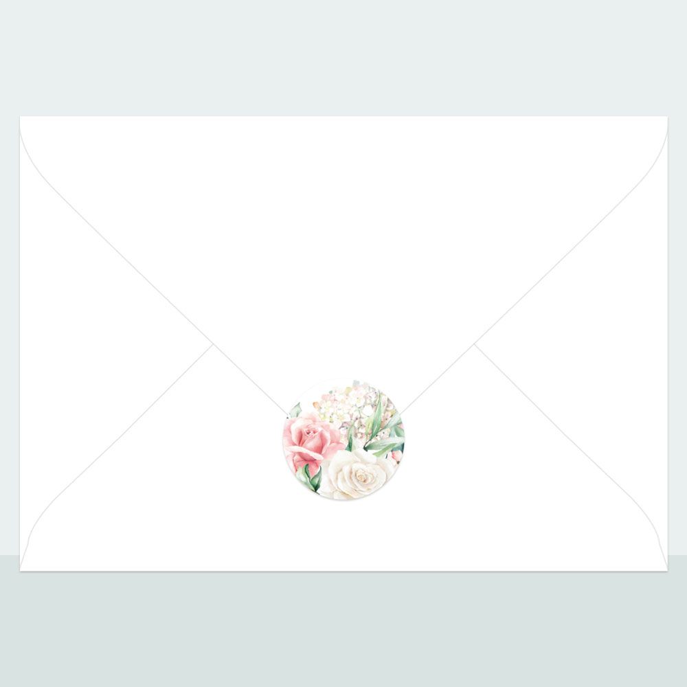 Summer Bouquet - Envelope Seal - Pack of 70