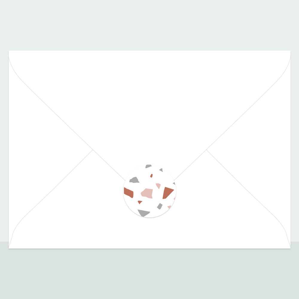 Terrazzo - Envelope Seal - Pack of 70