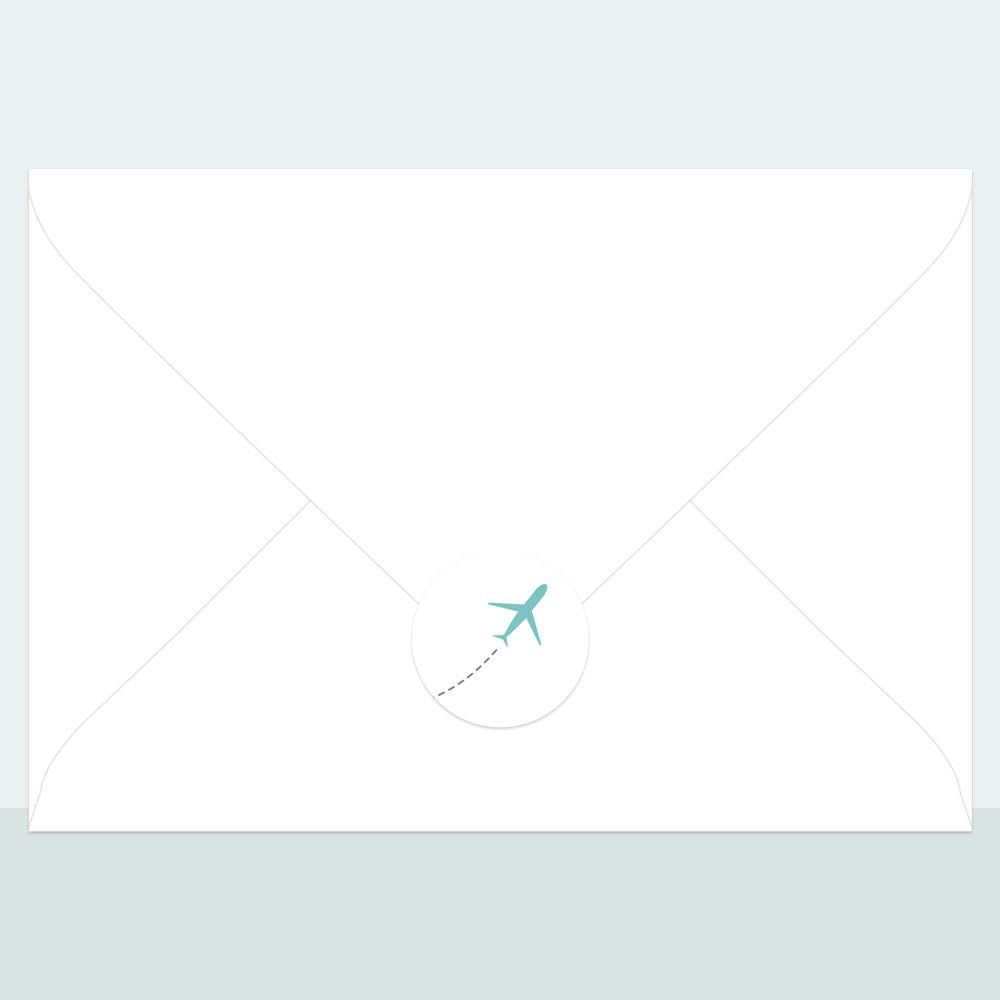 Travel Destination - Envelope Seal - Pack of 70