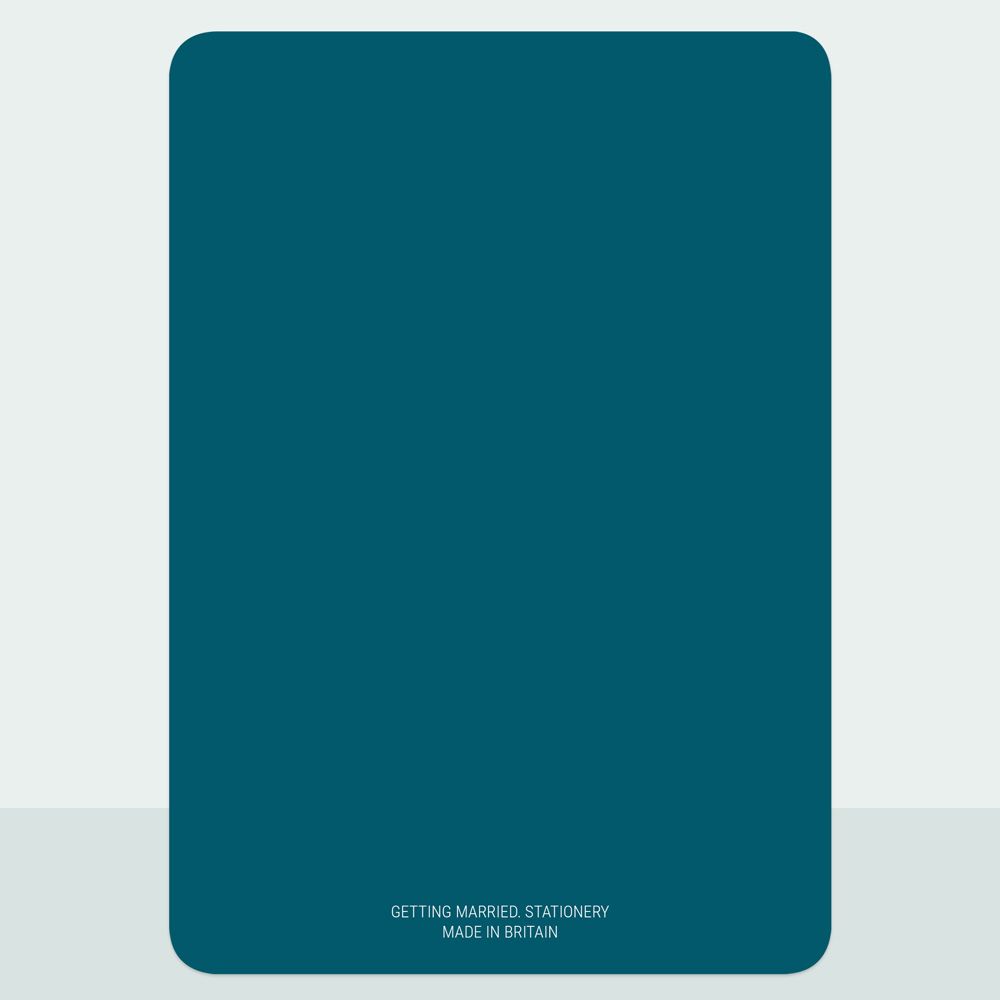 Classic Colour Script Bespoke - Foil Evening Invitation & Information Card Suite