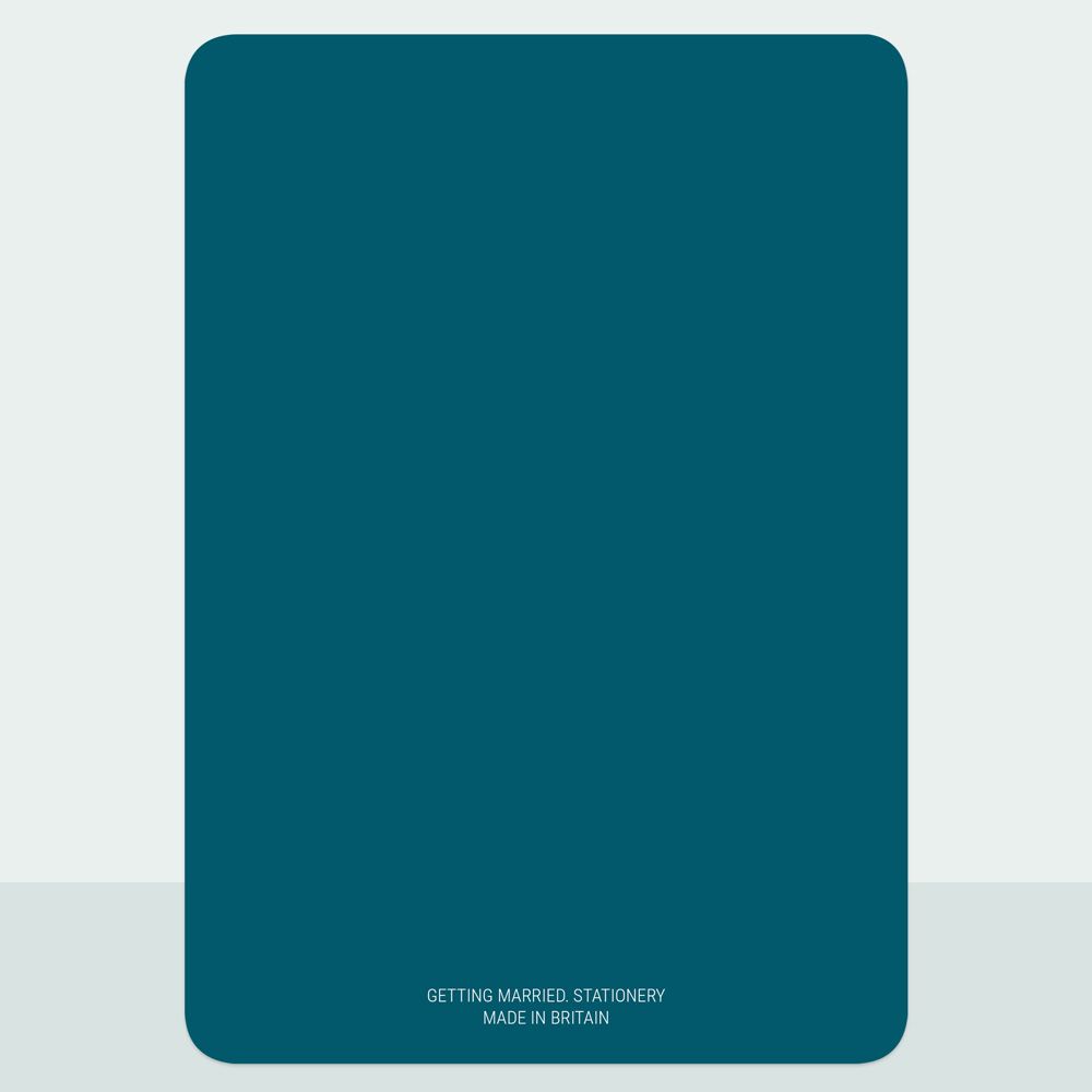 Classic Colour Script Bespoke - Foil Evening Invitation & Information Card Suite