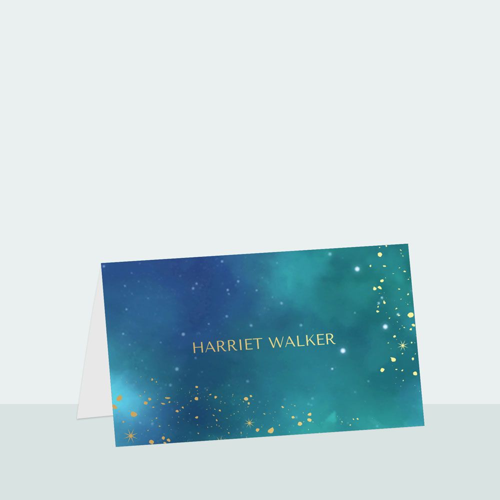 Midnight Stars - Foil Place Card