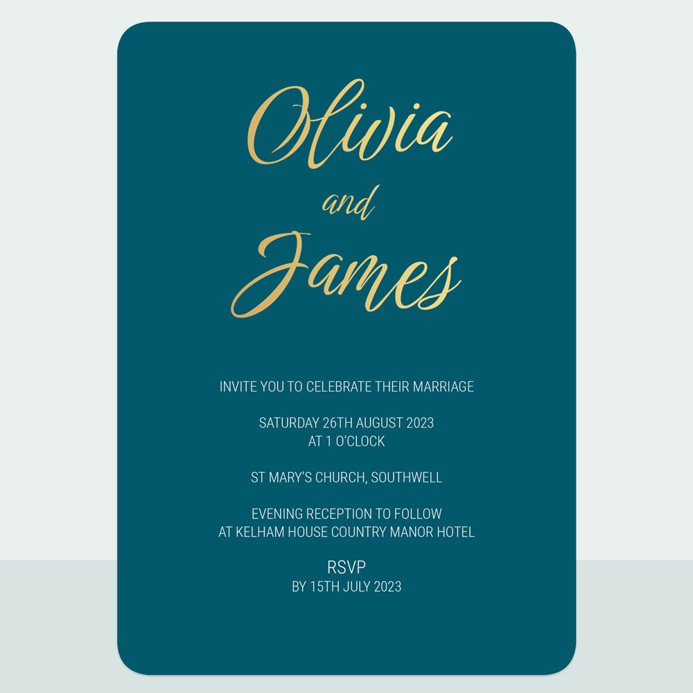 Classic Colour Script Foil Suite Sample