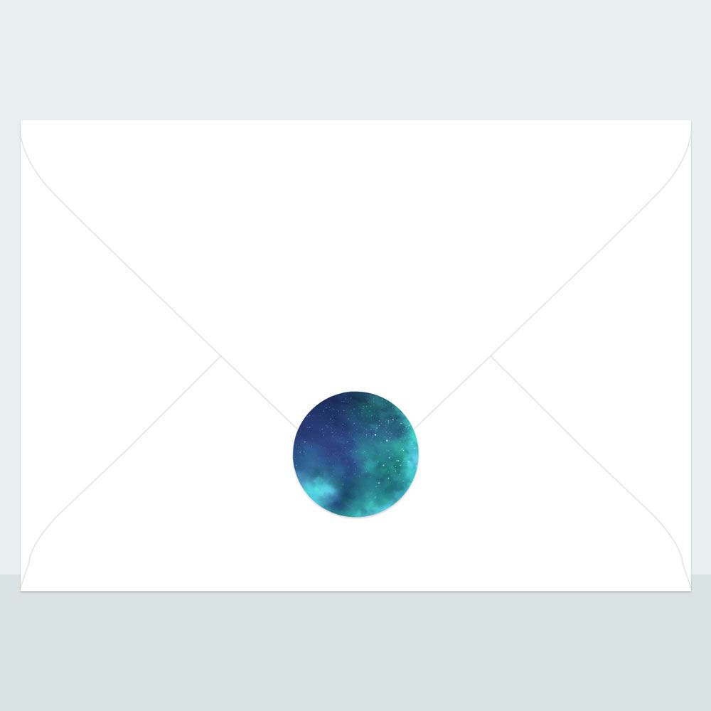 Midnight Stars - Envelope Seal - Pack of 70