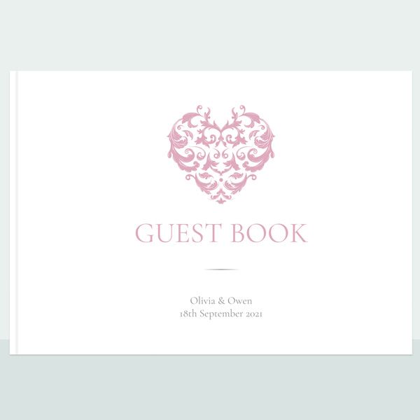 Baroque Heart - Wedding Guest Book