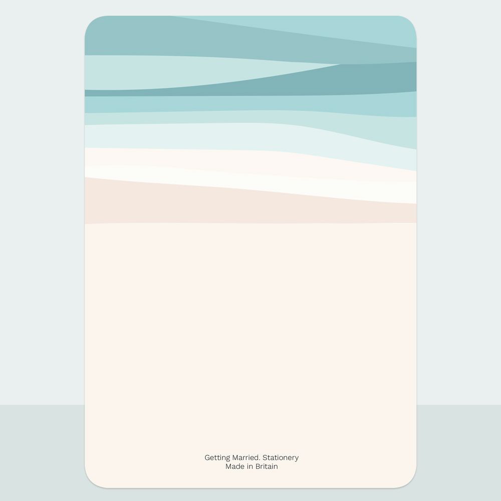 Abstract Beach - Evening Invitation & Information Card Suite