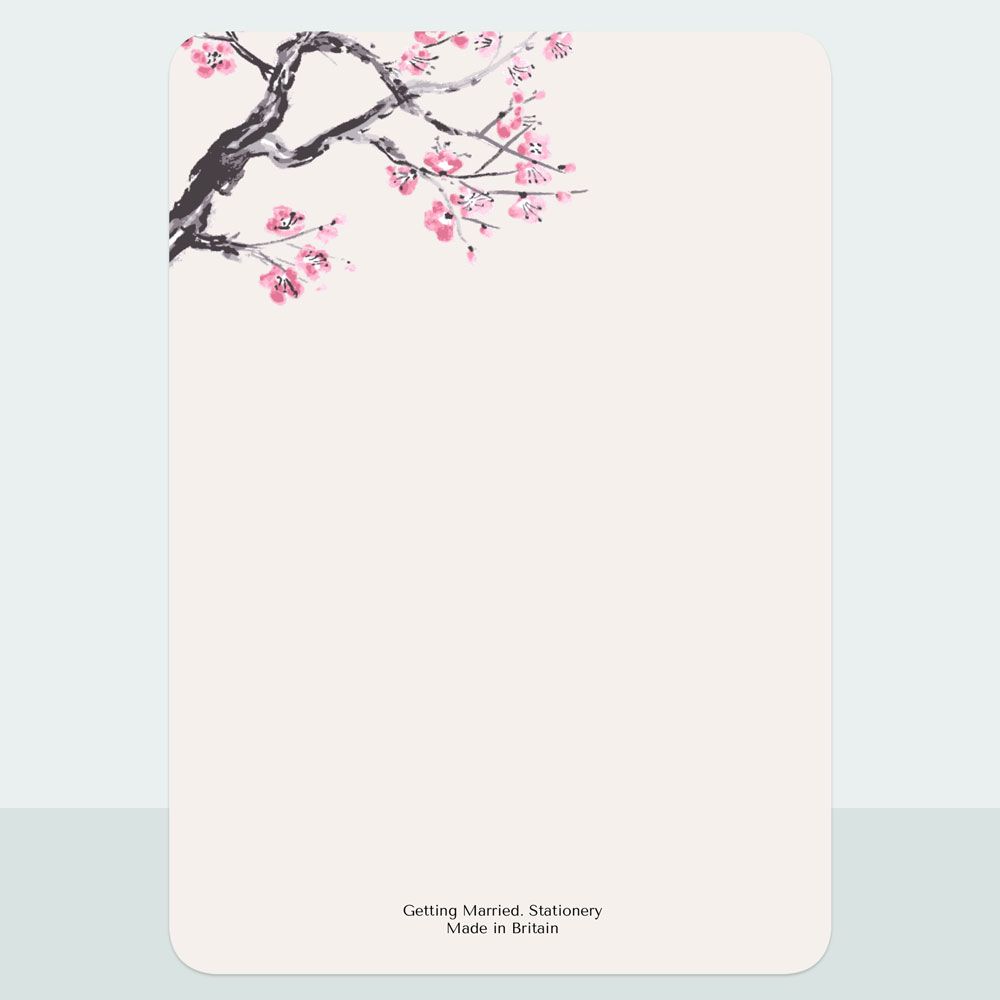 Cherry Blossom - Evening Invitation & Information Card Suite