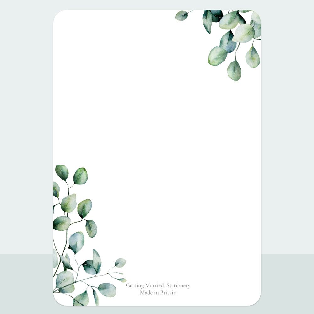 Eucalyptus - Evening Invitation & Information Card Suite