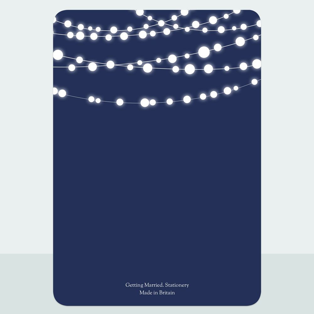 Fairy Lights - Wedding Invitation & Information Card Suite