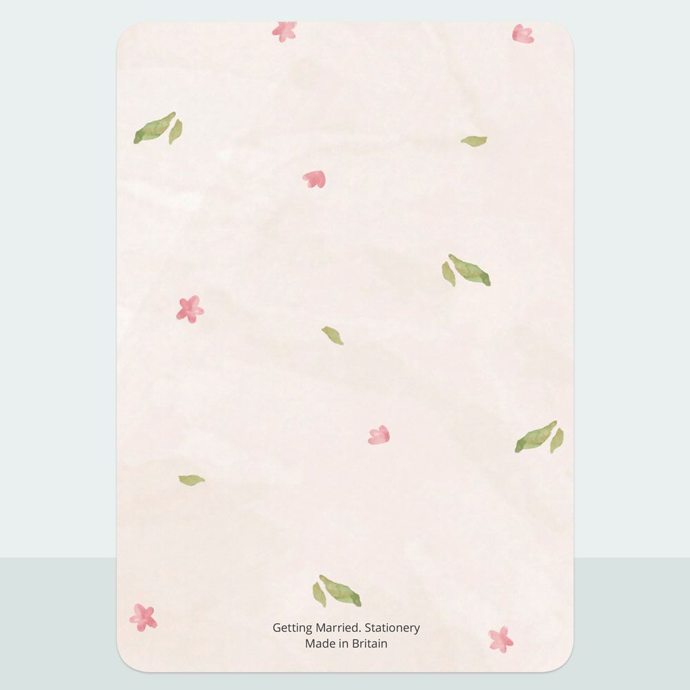 Painted Peonies - Evening Invitation & Information Card Suite