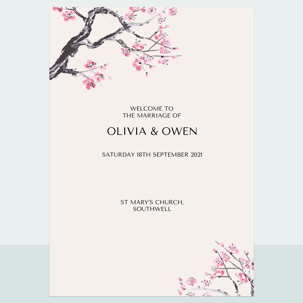 Cherry Blossom - Order Of Service