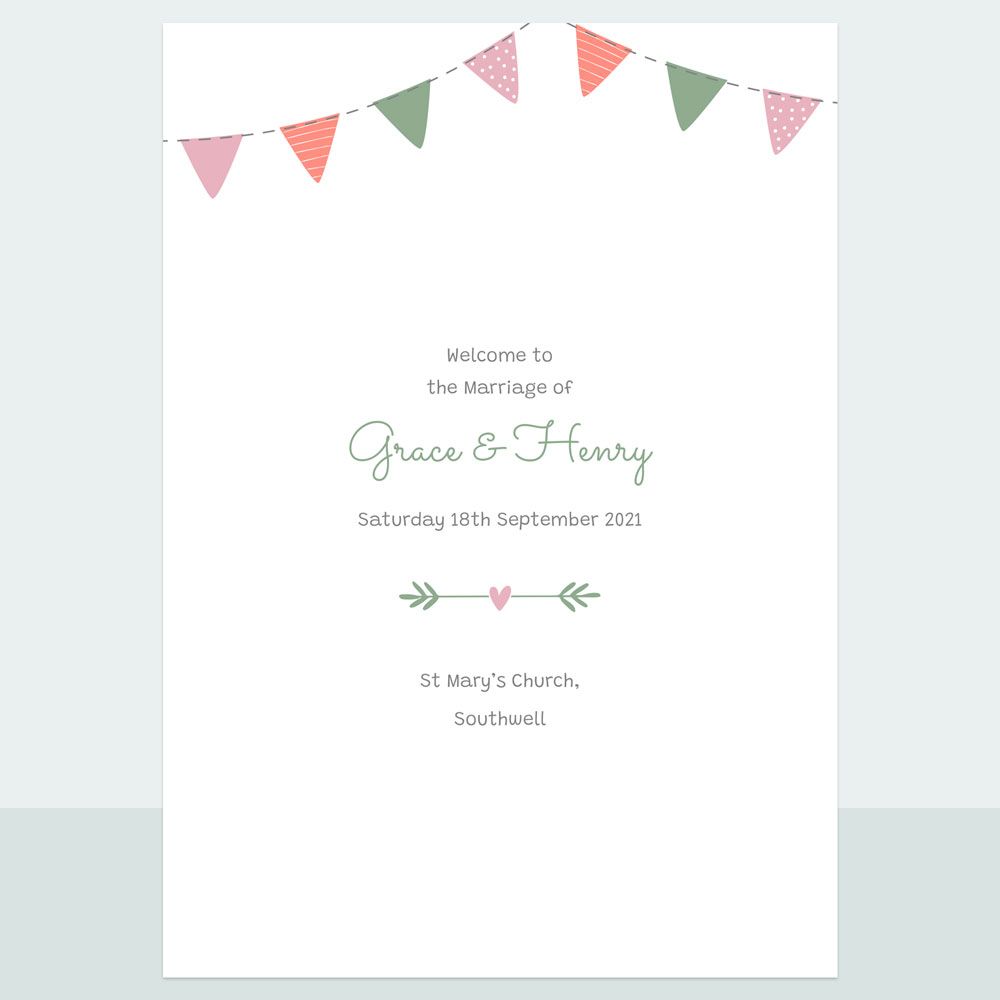 Rustic Bunting - Order Of Service