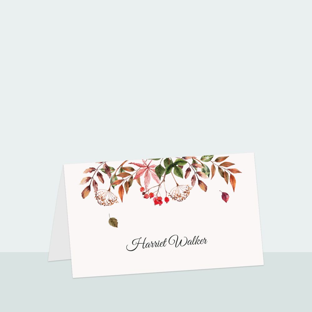 Autumn Leaves - Place Card