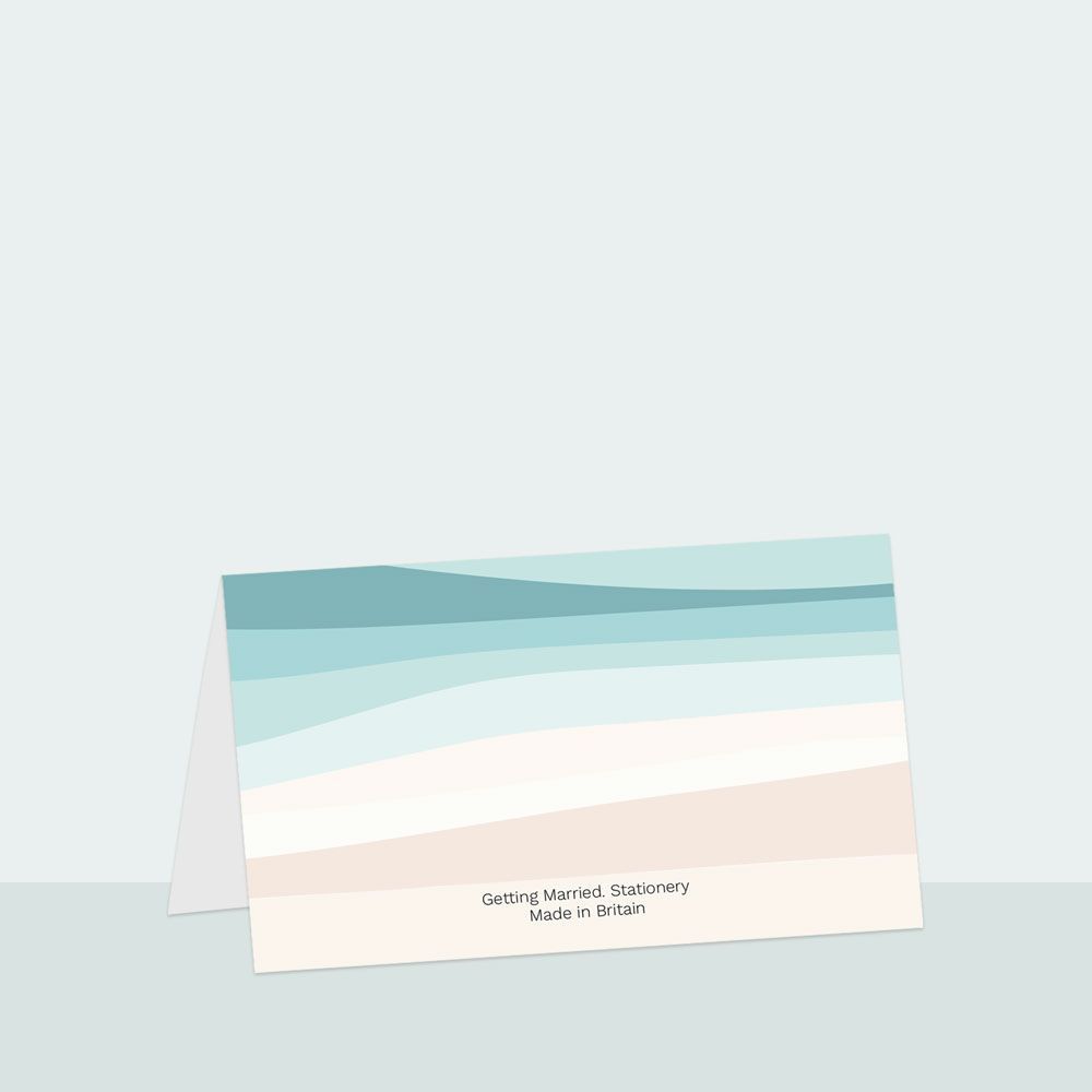 Abstract Beach - Place Card