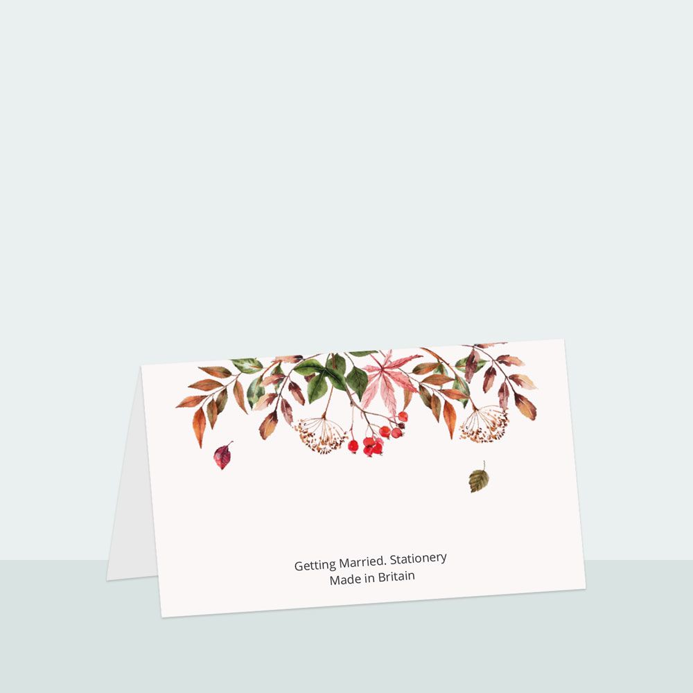 Autumn Leaves - Place Card