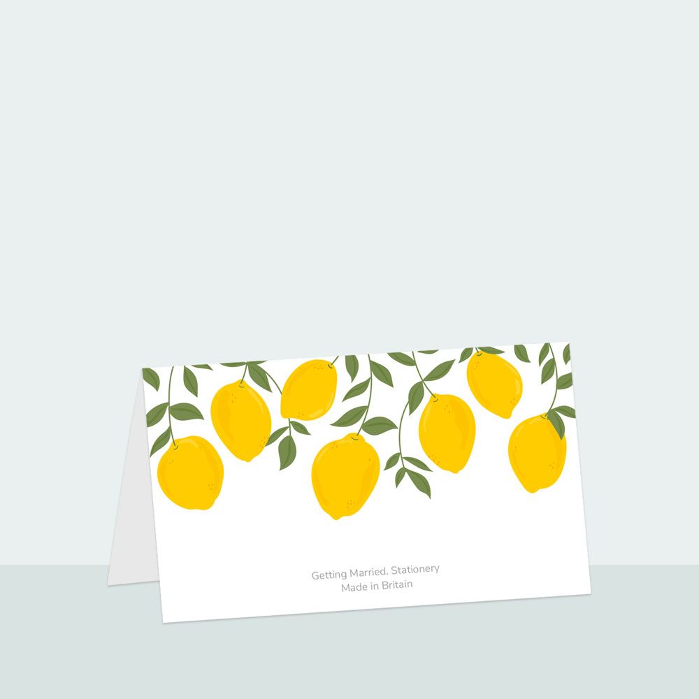 Lemons - Place Card