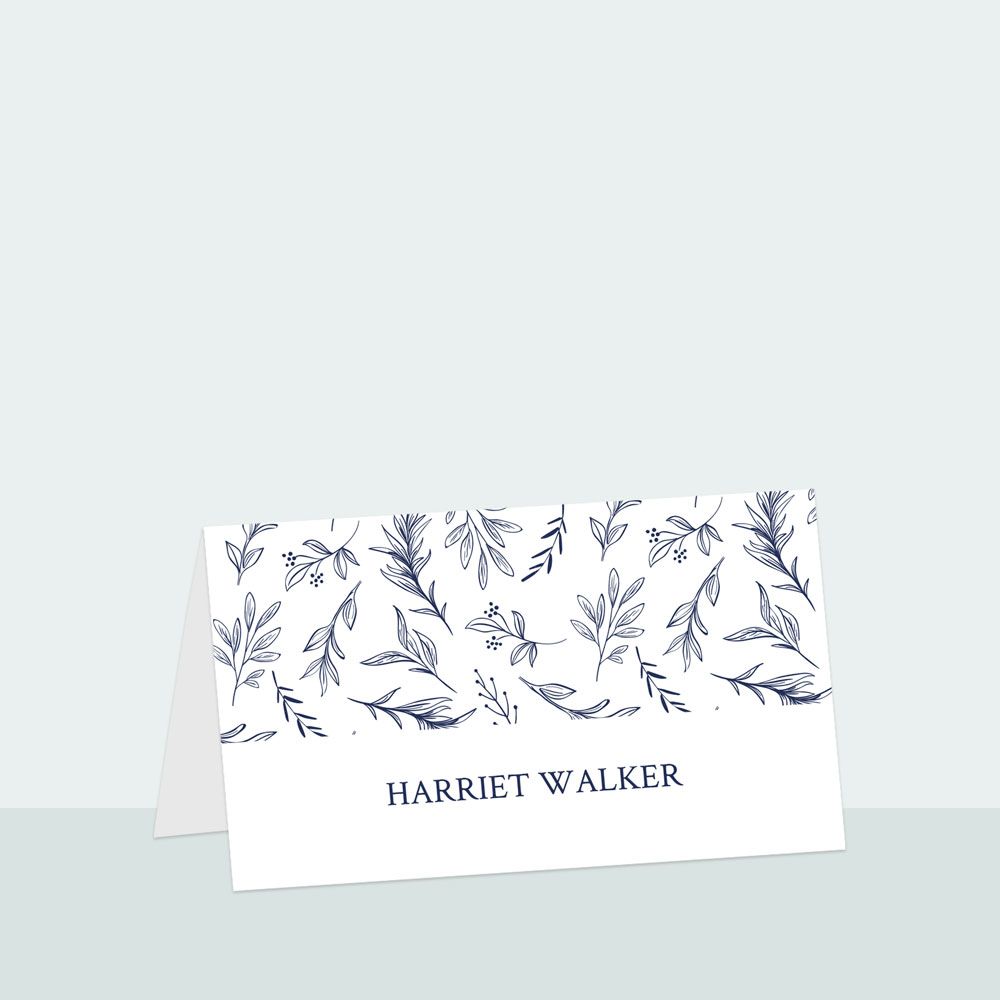 Blossom Sketch - Iridescent Place Card