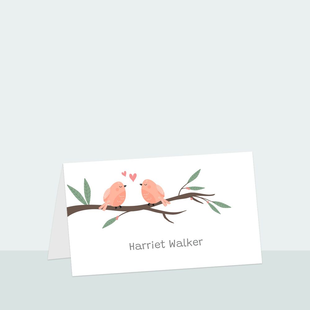 Love Birds - Place Card