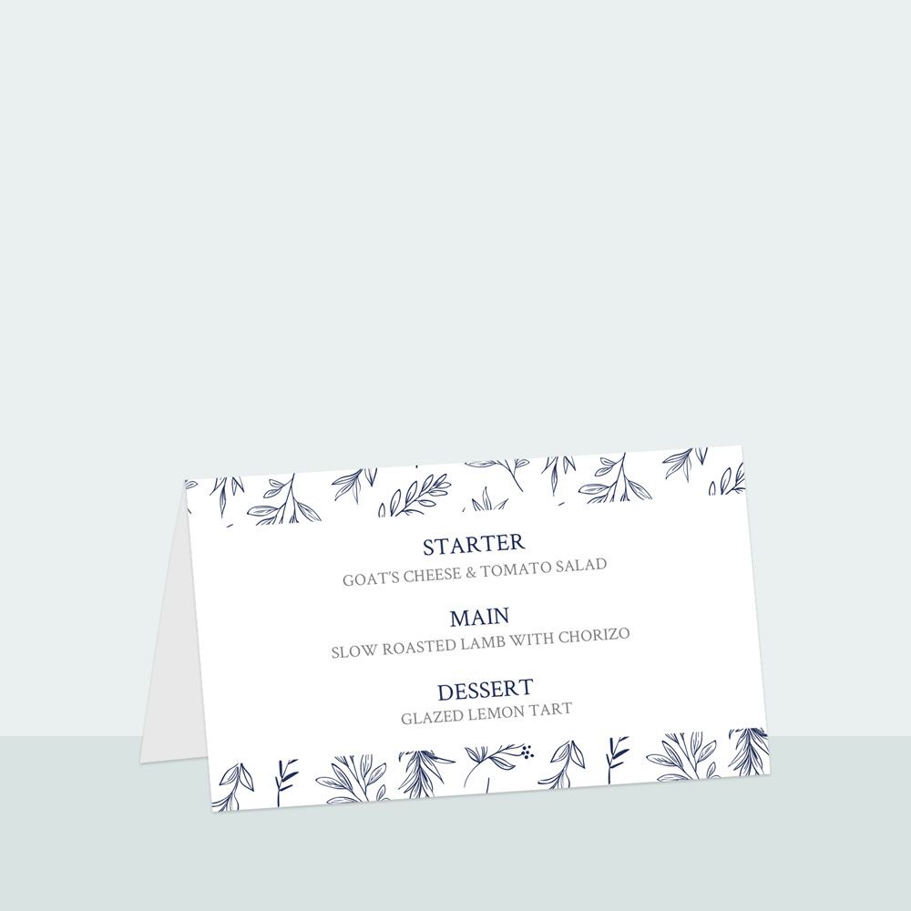 Blossom Sketch - Iridescent Place Card