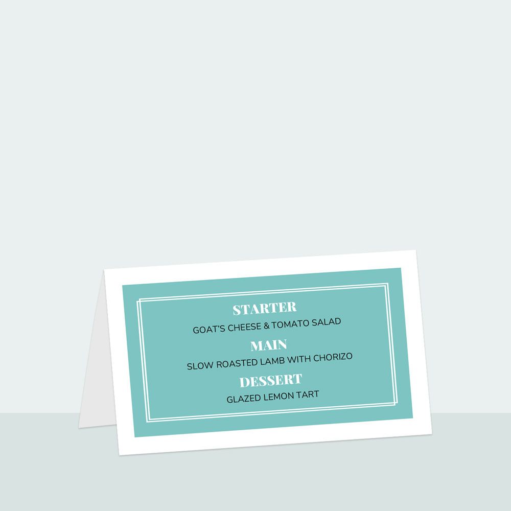 Chic Typography Bespoke - Place Card