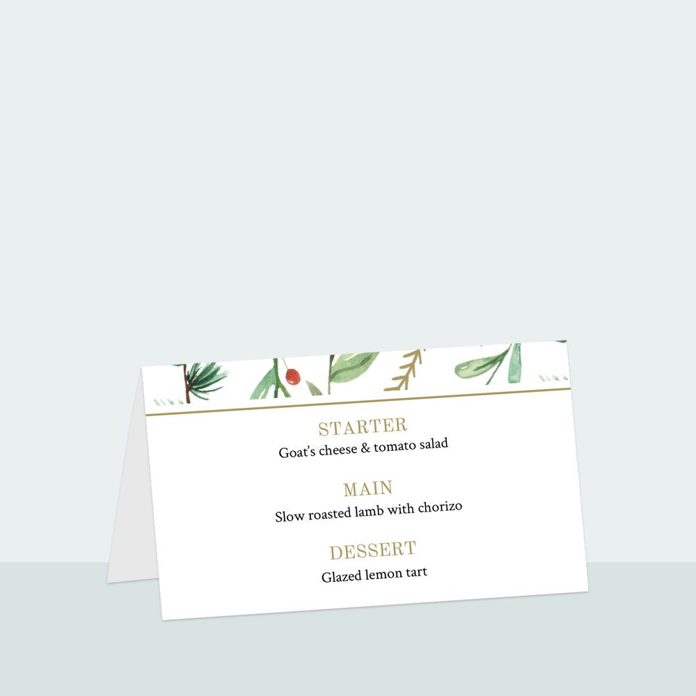 Winter Berry - Place Card