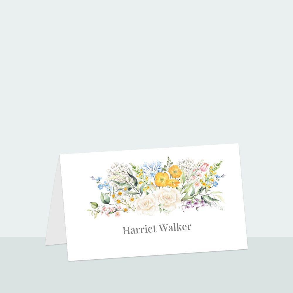 Spring Bouquet - Place Card - Fast Delivery at Dotty About Paper