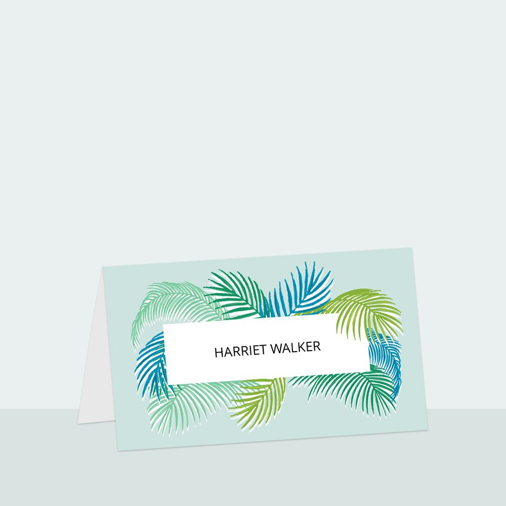 Tropical Fern - Place Card