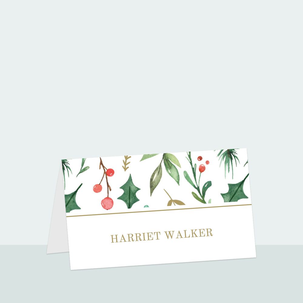 Winter Berry - Place Card