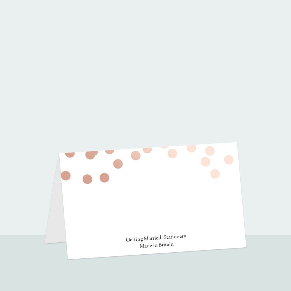 Confetti Shimmer - Foil Place Card