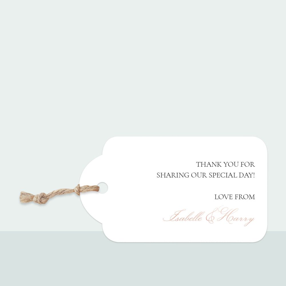 Classic Romance - Foil Favour Tag