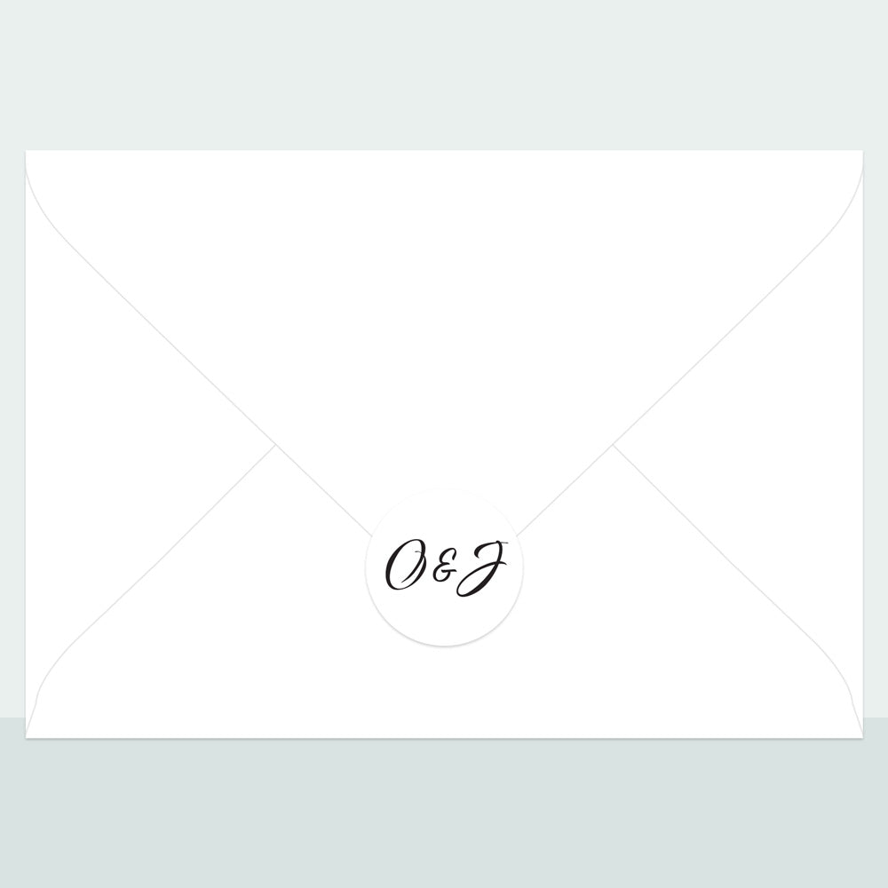 Classic Script - Envelope Seal - Pack of 70