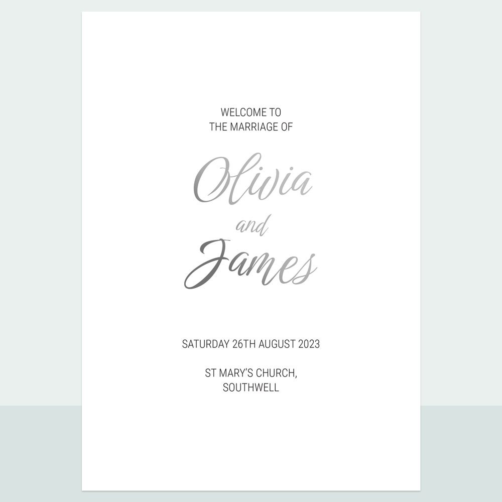 Classic Script - Foil Order Of Service