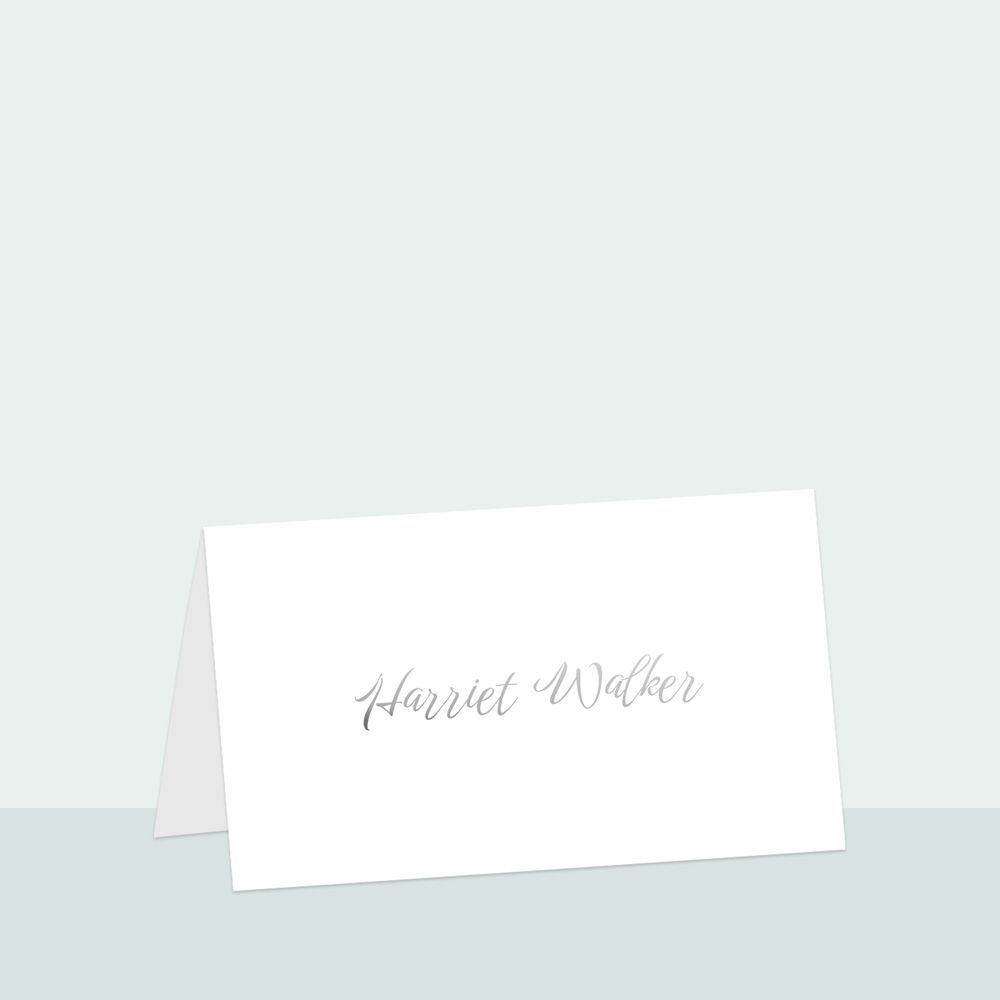 Classic Script - Foil Place Card