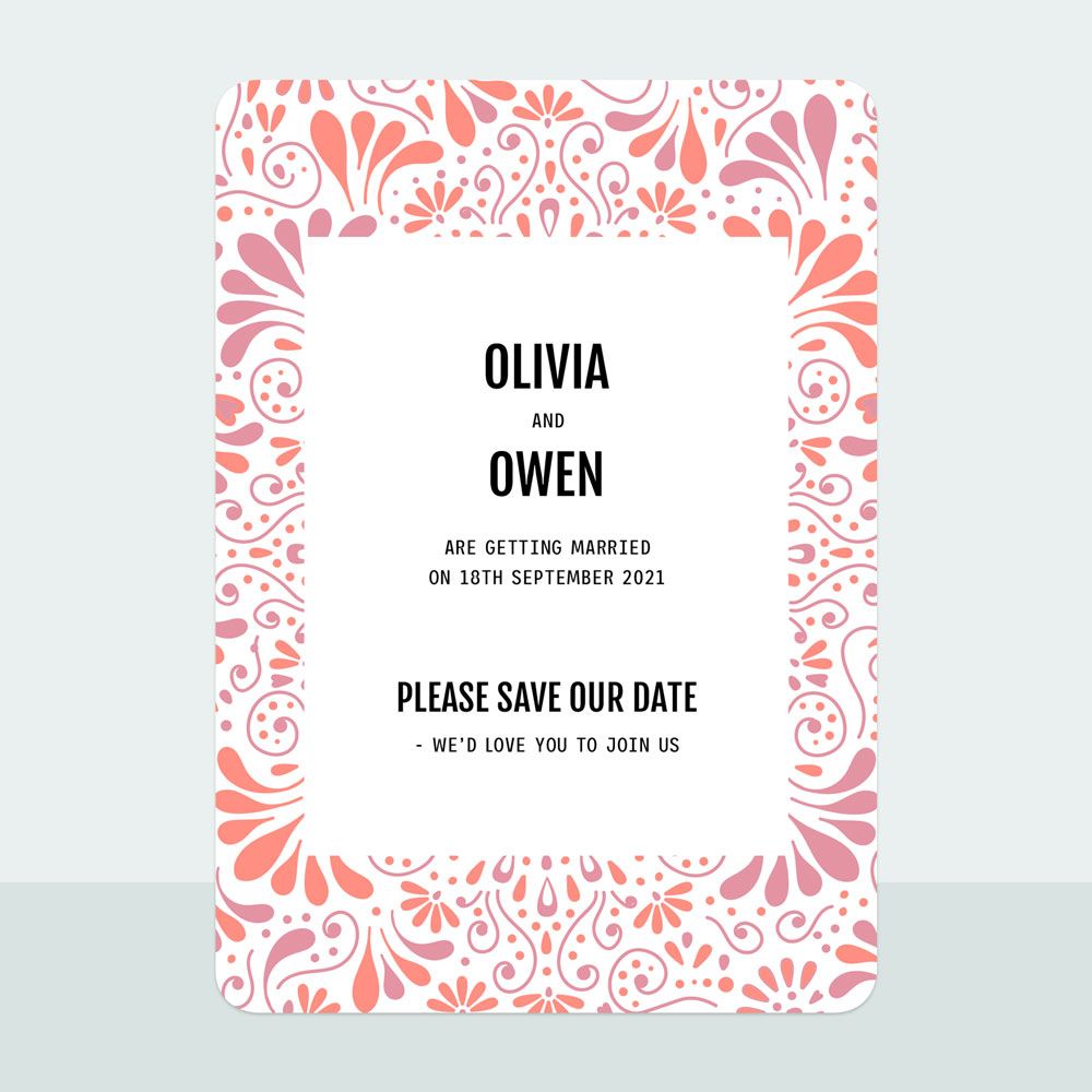 Indian Summer - Save the Date Cards
