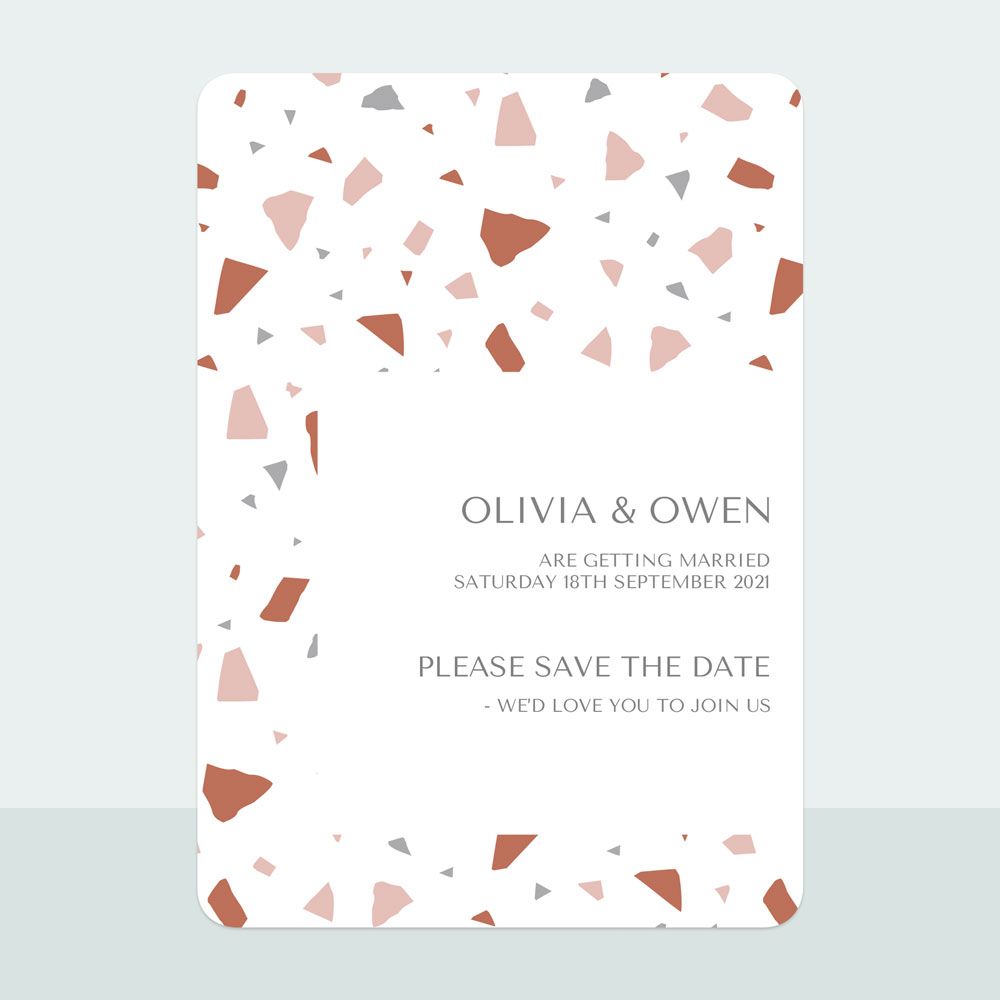 Terrazzo - Save the Date Cards