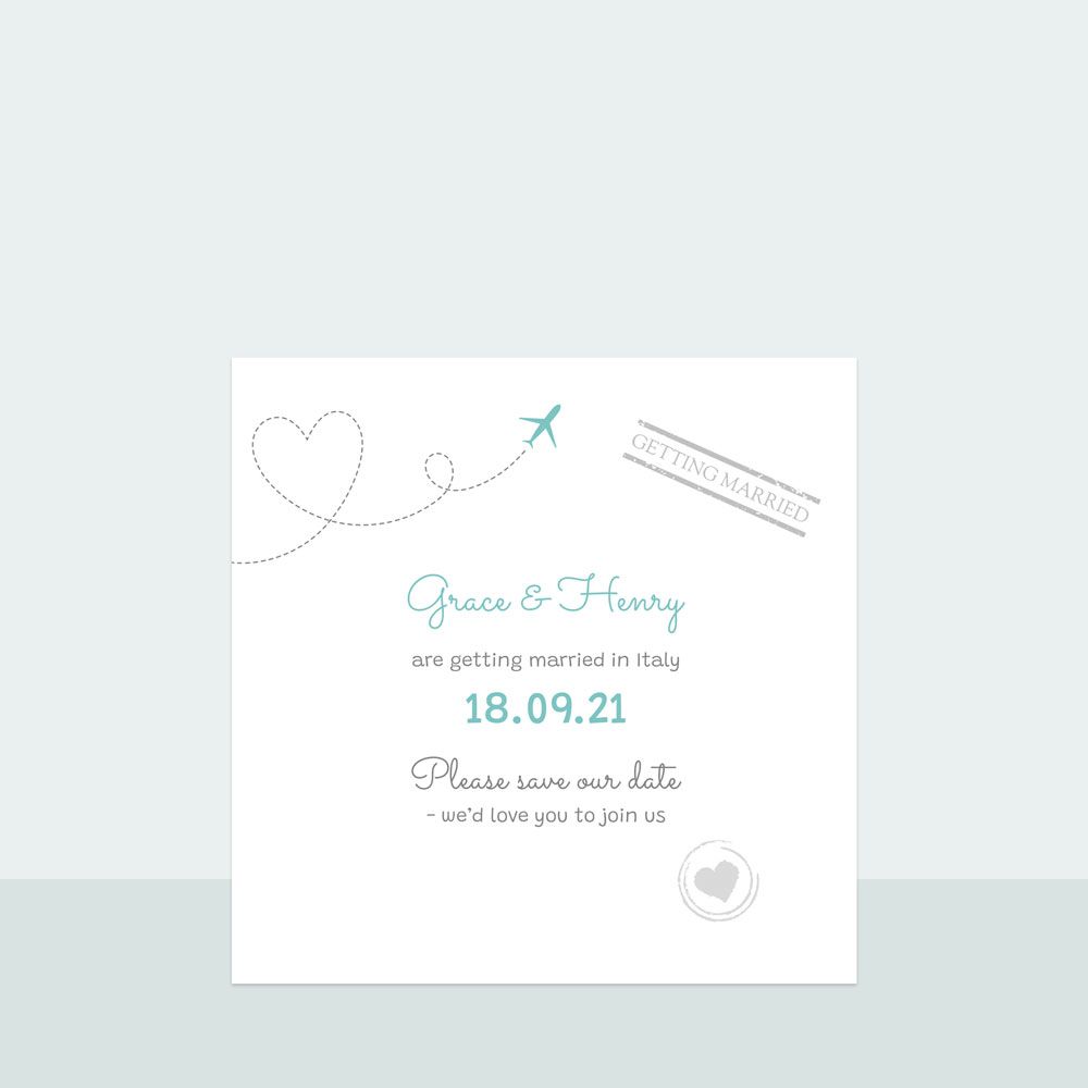 Travel Destination - Save the Date Cards