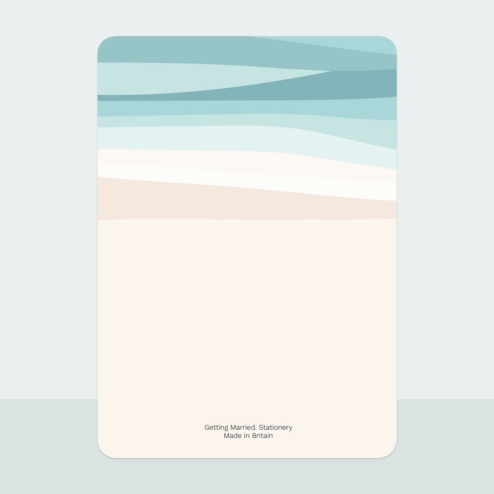 Abstract Beach - Thank You Card