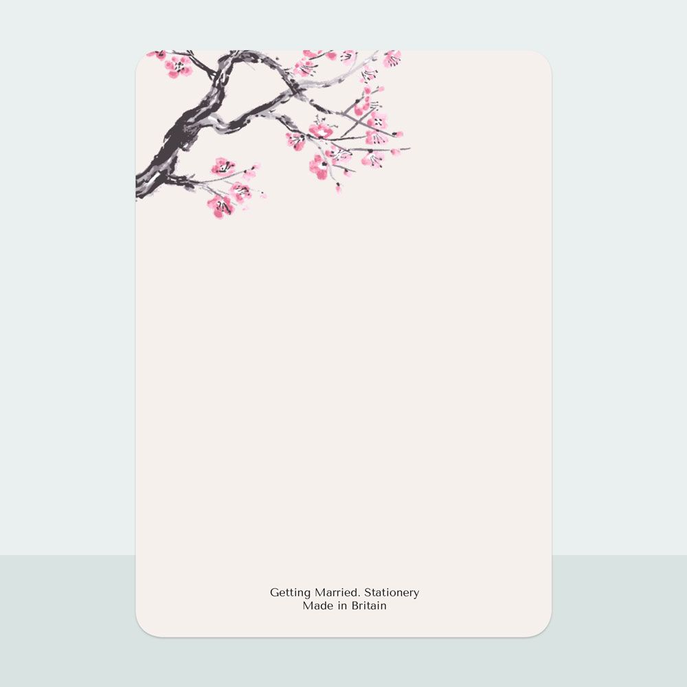 Cherry Blossom - Thank You Card