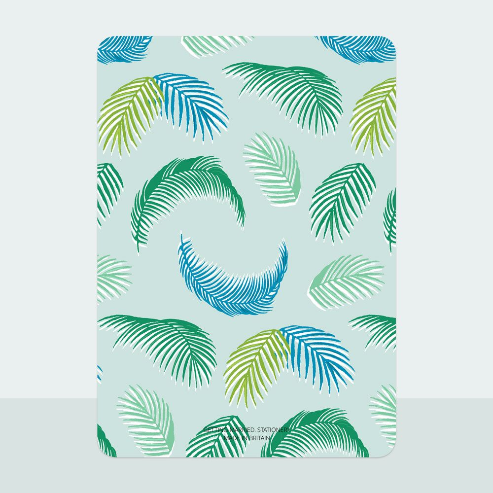 Tropical Fern - Thank You Card