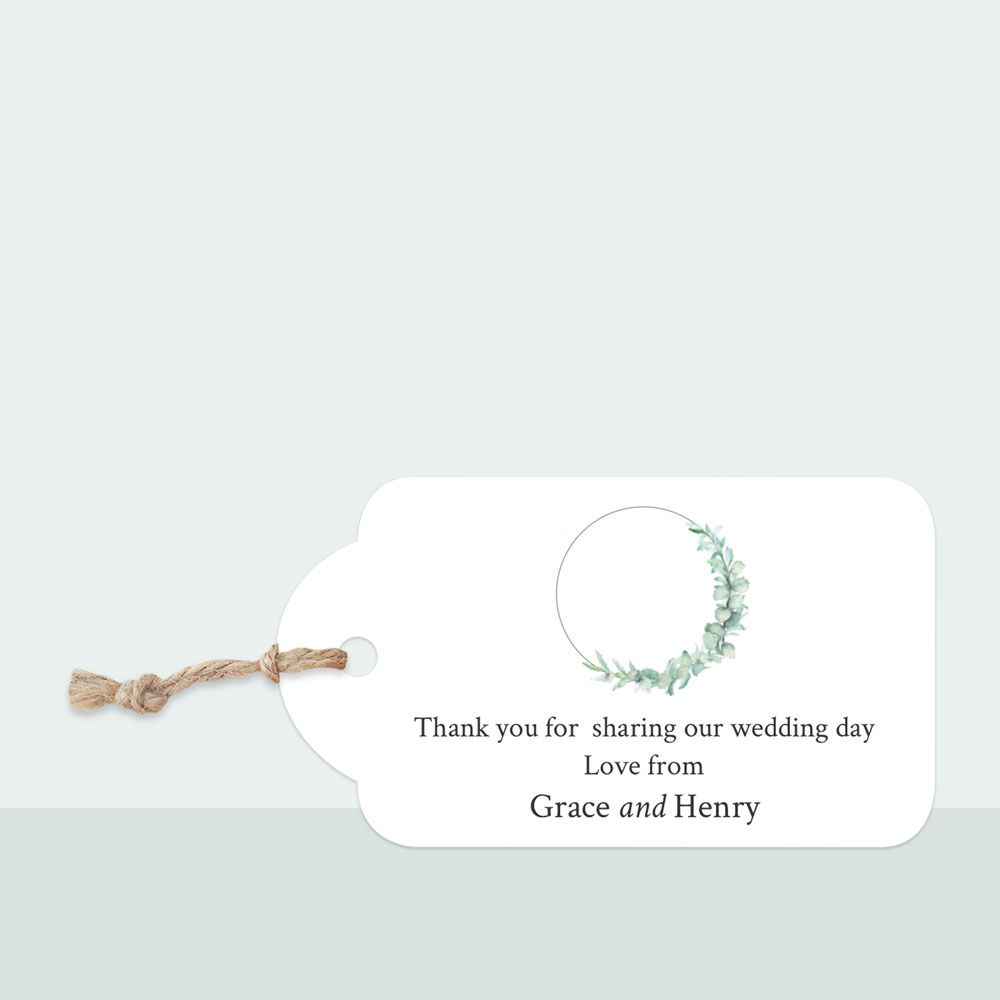 Greenery Garland - Favour Tag