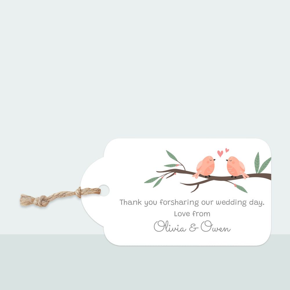 Love Birds - Favour Tag