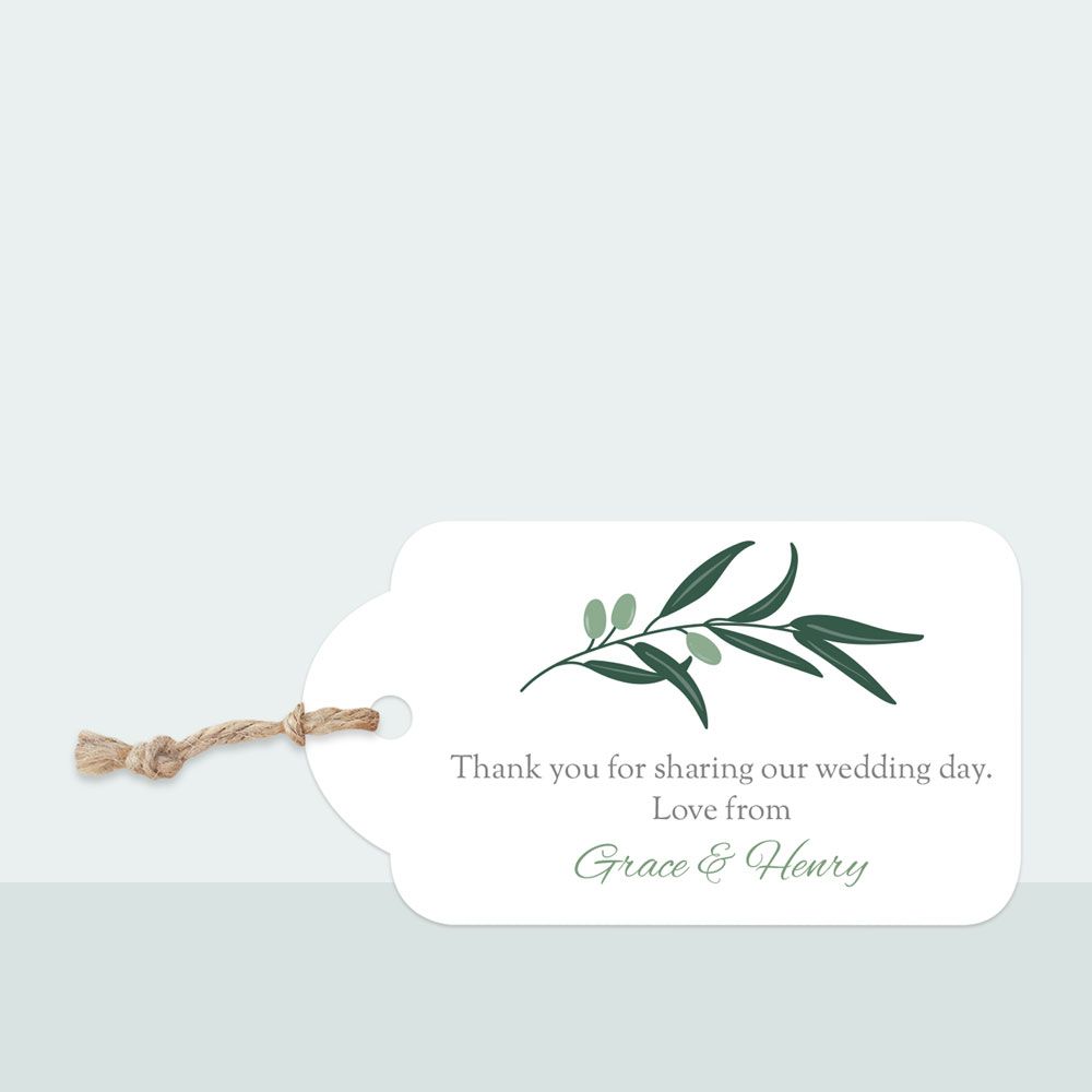 Olive Sprig - Favour Tag