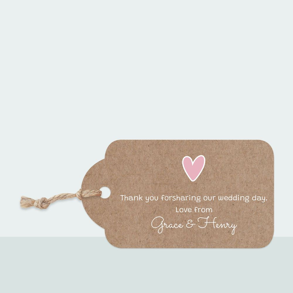 Rustic Bunting - Favour Tag