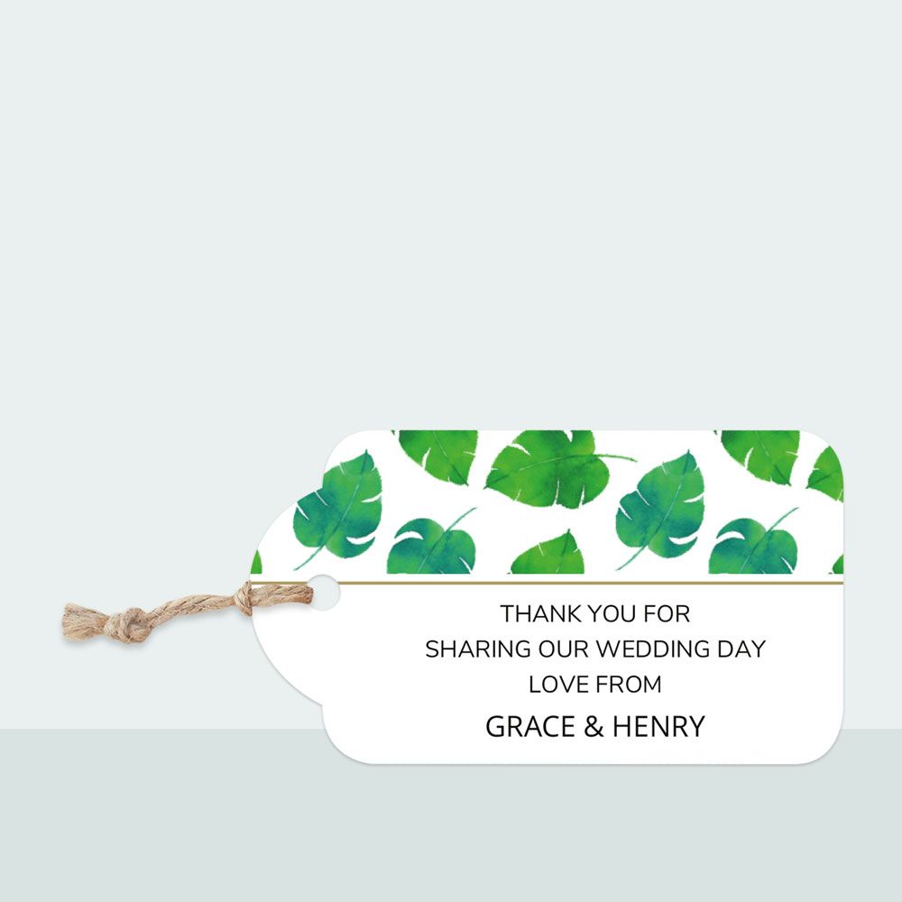 Tropical Palm - Favour Tag