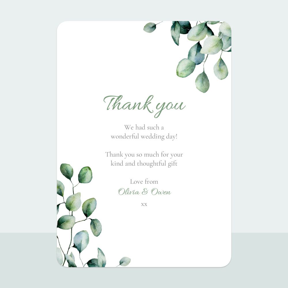 Eucalyptus - Thank You Card