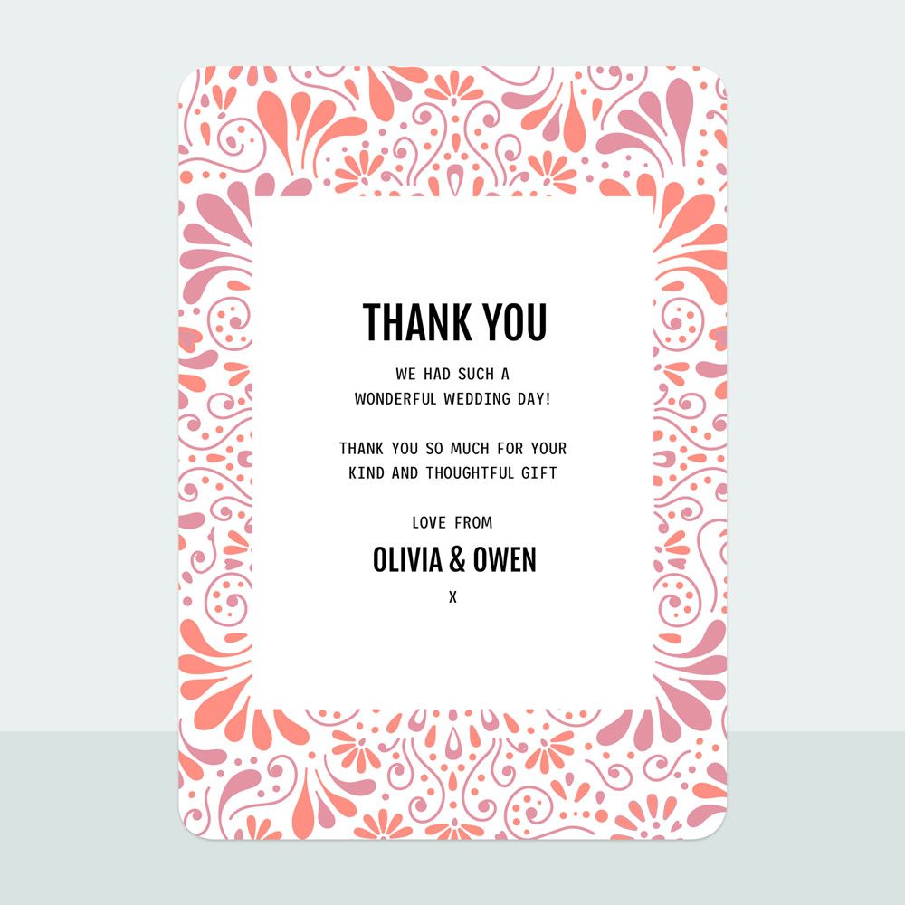 Indian Summer - Thank You Card