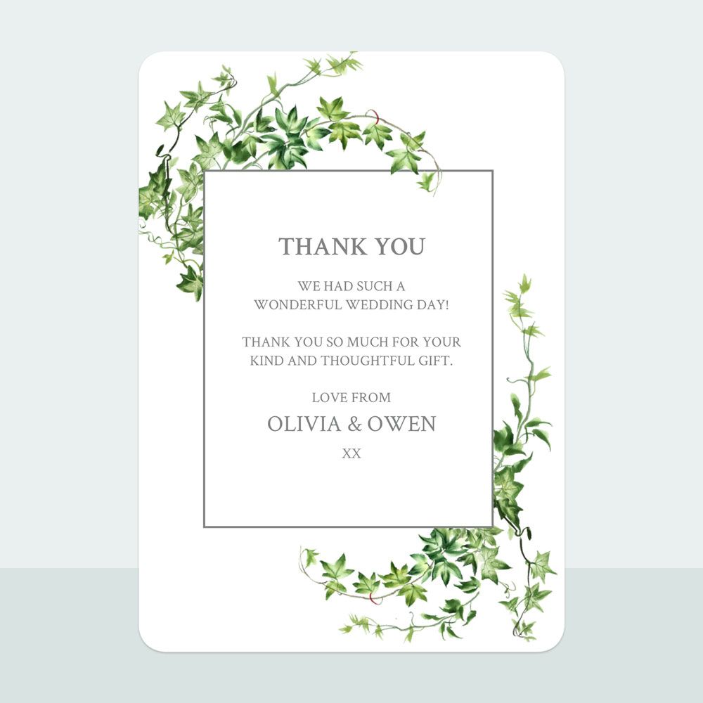 Ivy Garland - Thank You Card