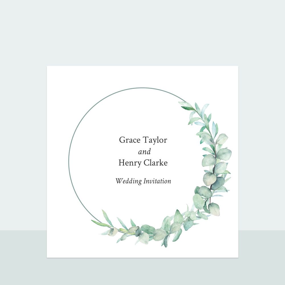 Greenery Garland - Wedding Invitation